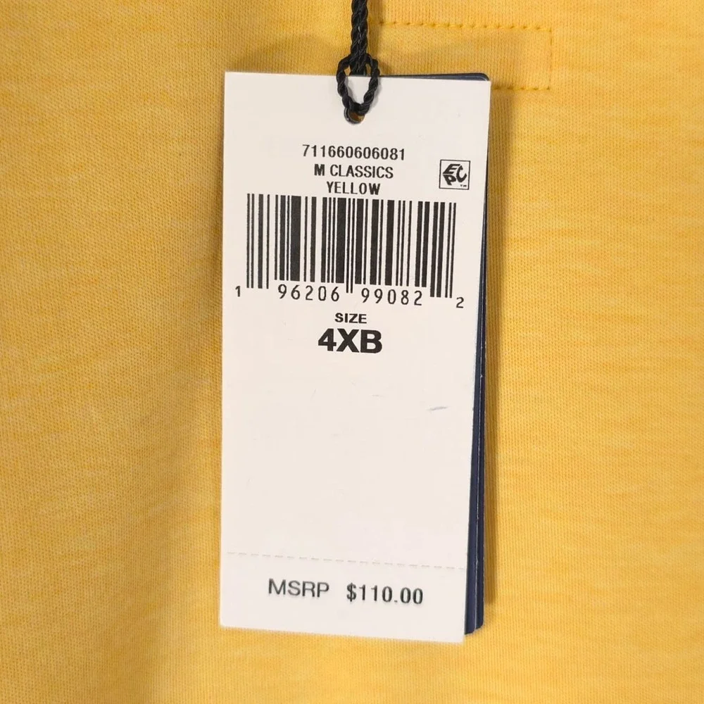 POLO RALPH LAUREN New Men's Polo Shirt‎ 4XB Classic Fit Yellow Soft Cotton
